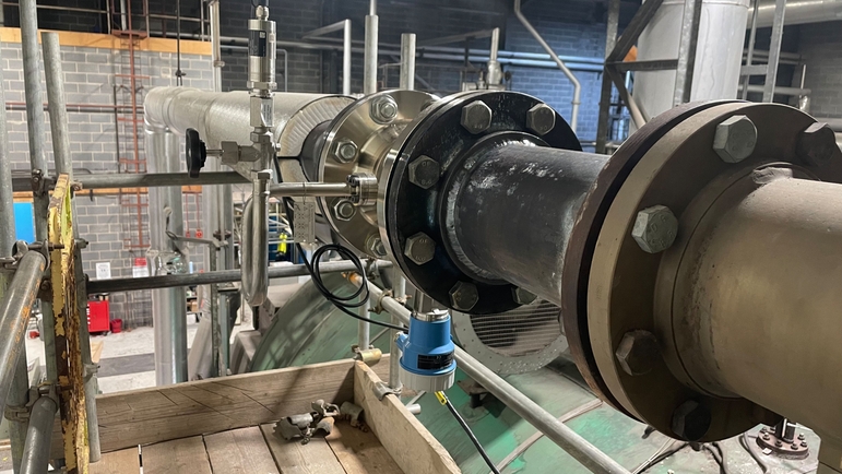 Boiler’s steam production measured through a vortex meter